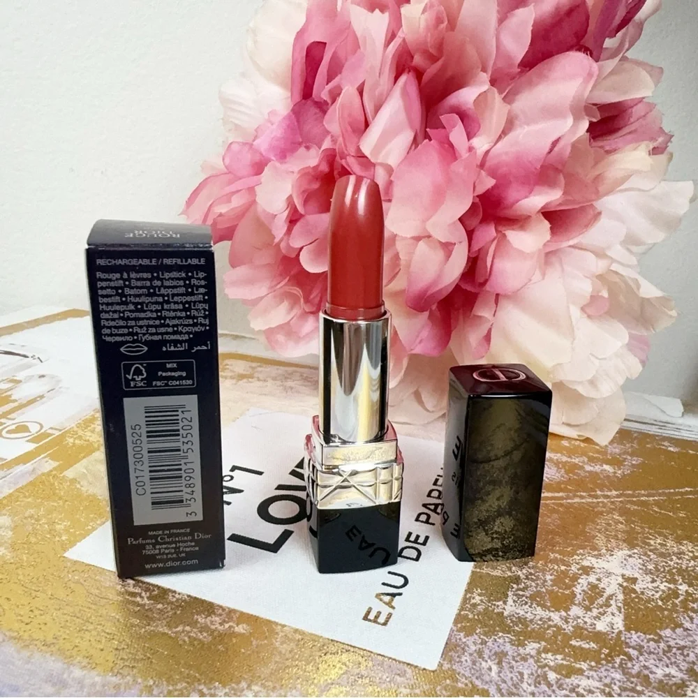 Dior Rouge Dior Lipstick 525 Cherie - a radiant rosewood - Picture 2 of 5